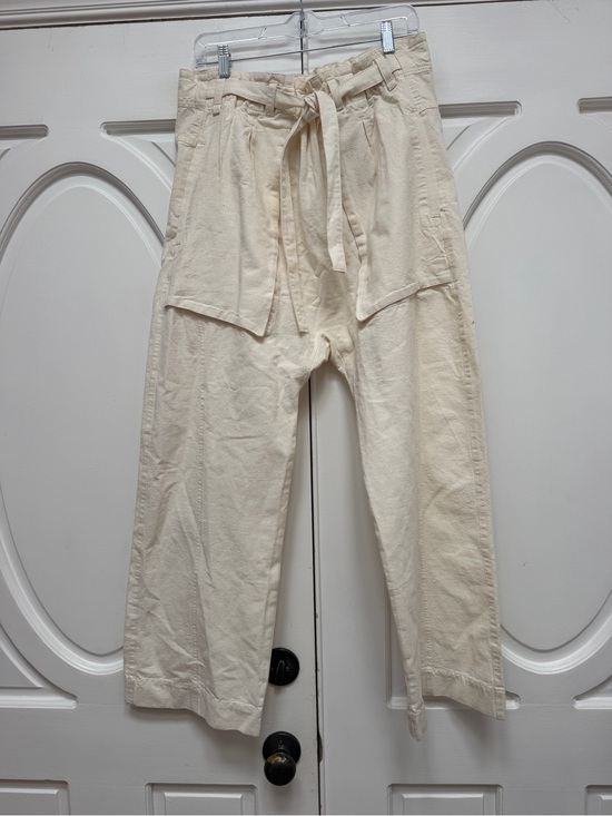 Free People Pants - Free People Sky Rider Cream Drawstring Waist Pants M NWT